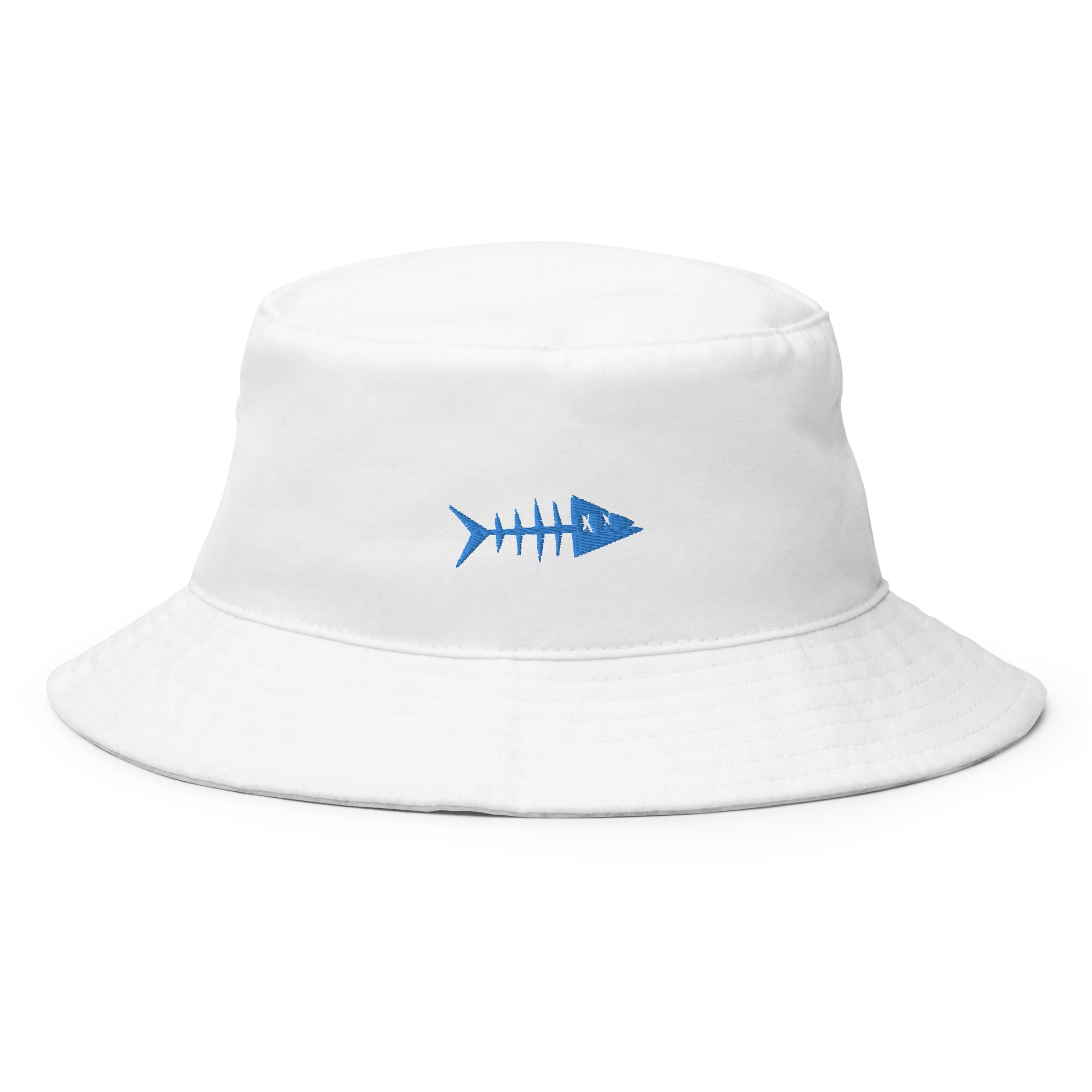 Clishirt© Embroidered Blue Fish Bucket Hat