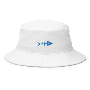 Clishirt© Embroidered Blue Fish Bucket Hat