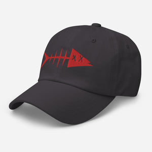 Clishirt© Embroidered Red Fish Dad hat