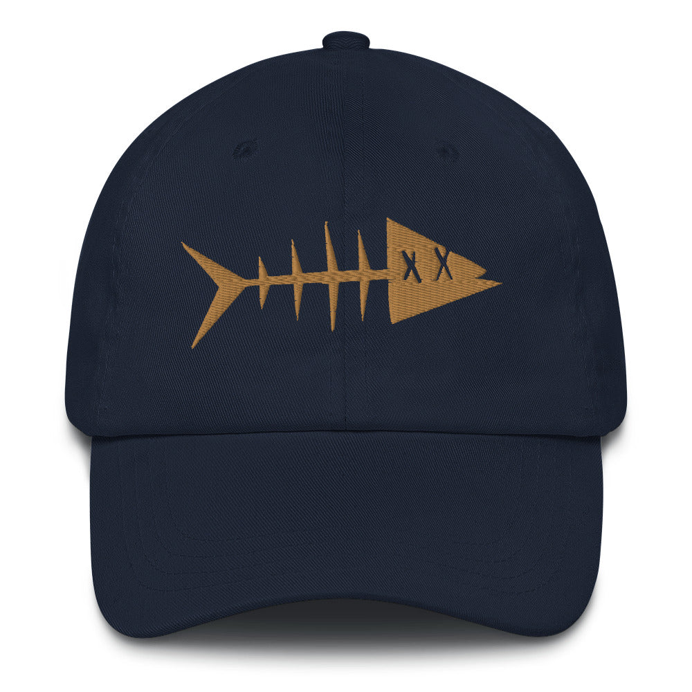 Clishirt© Embroidered Old Gold Fish Dad hat