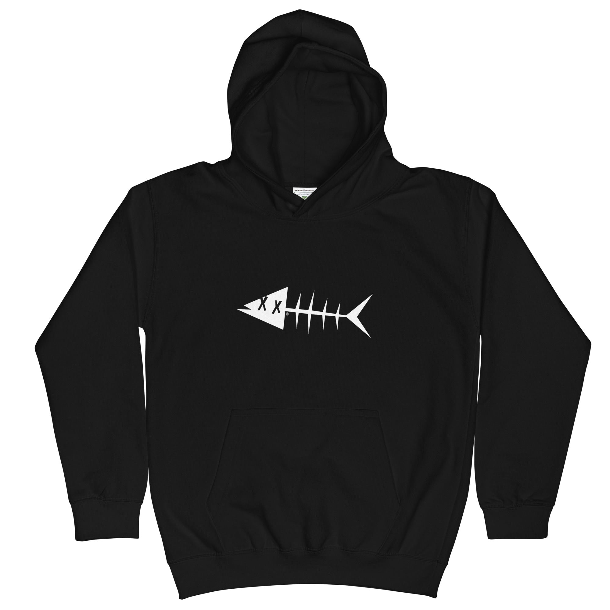 Clishirt© White Fish Unisex Kids Hoodie