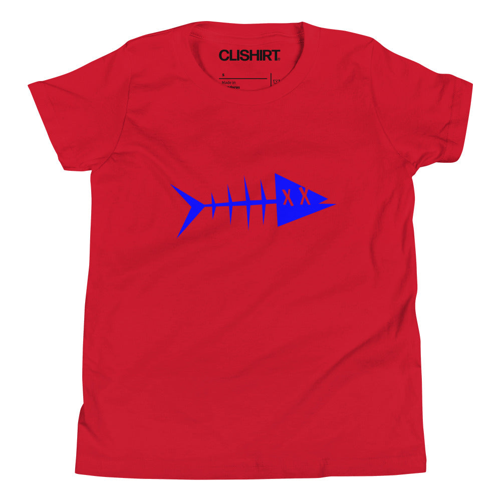 Clishirt© Blue Fish Youth Short Sleeve T-Shirt